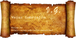 Veisz Gabriella névjegykártya
