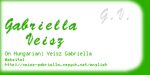 gabriella veisz business card